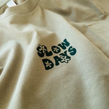 Womens Slow Days Tee - Eucalyptus