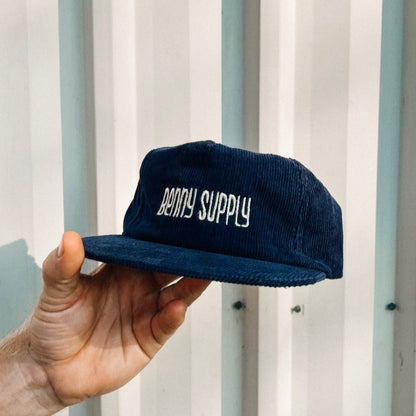 Ocean Corduroy Cap - Navy