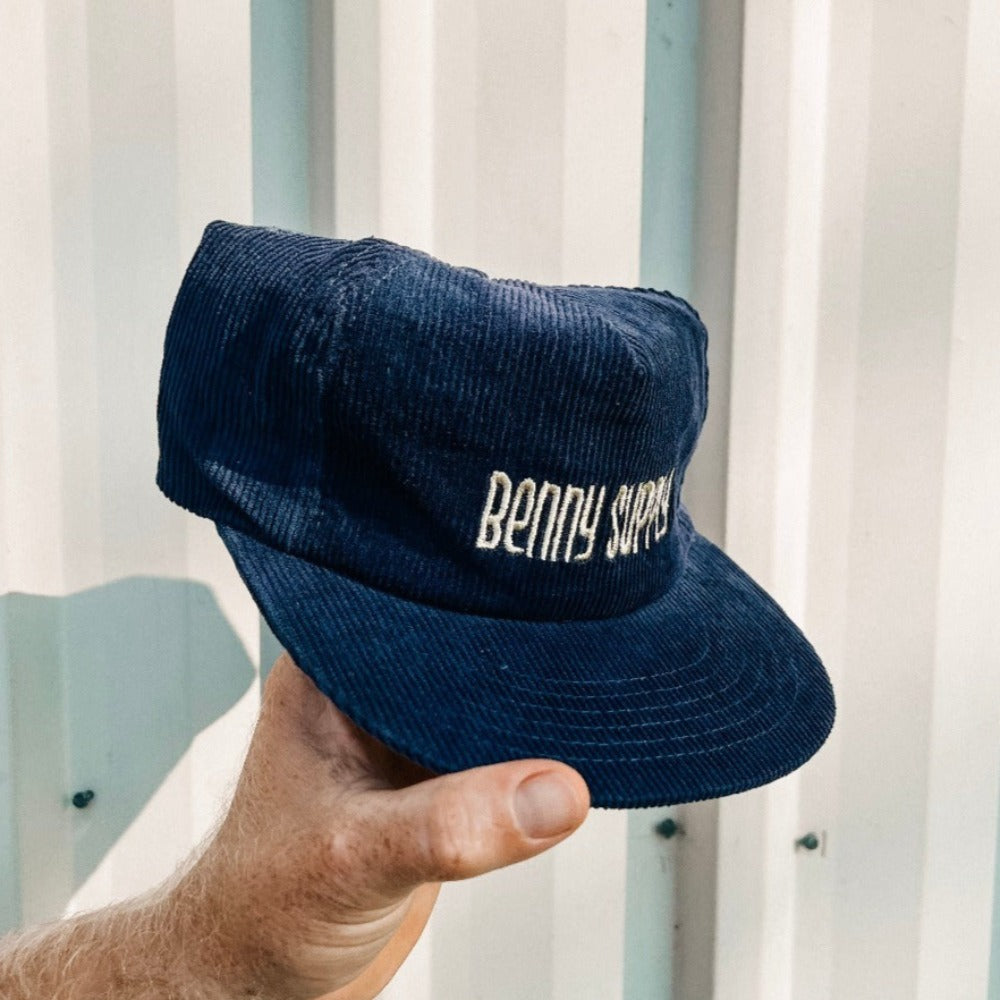 Ocean Corduroy Cap - Navy